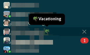Vacation status